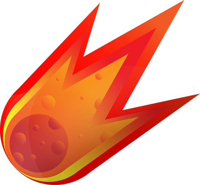 Illustration of a meteor 
