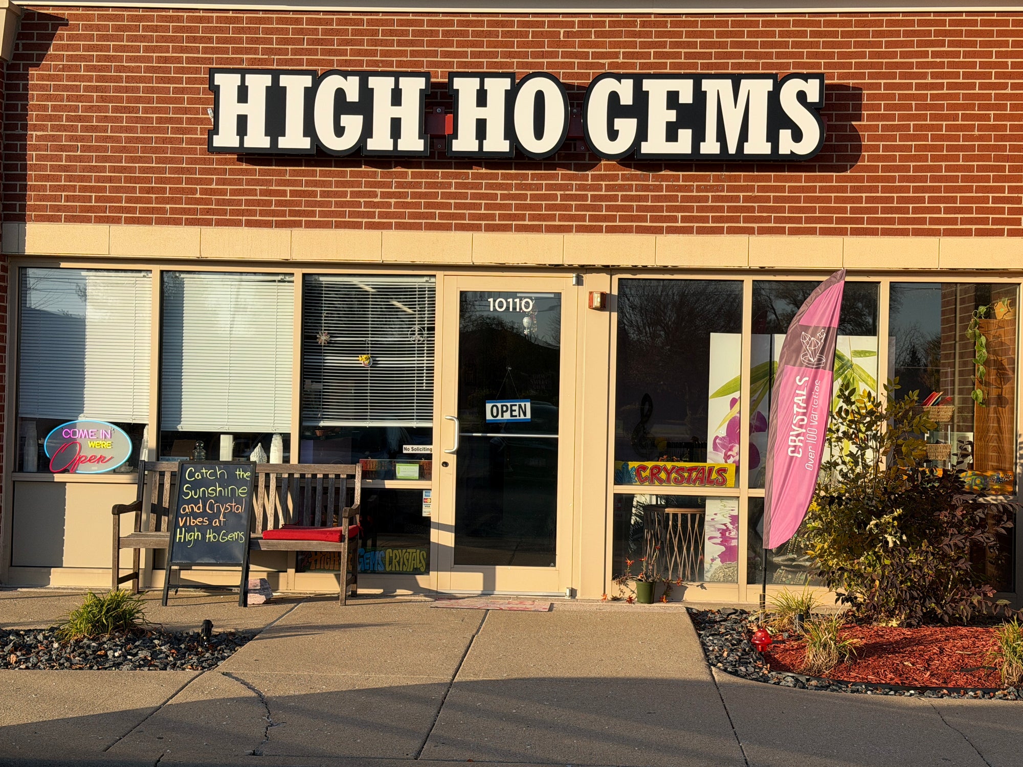 Inside High Ho Gems crystal and metaphysical shop located in Mokena Illinois