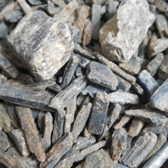 Stunning Blue Kayanite crystal showcasing its natural raw texture and vibrant blue hue, perfect for enhancing your mind and promoting harmony and balance in your life.