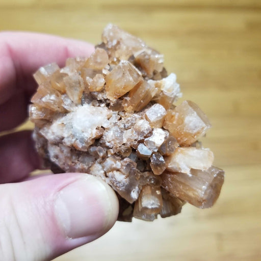 Detailed view of Morocco’s Gem Aragonite Star Cluster, emphasizing its unique spiky patterns and natural beauty.