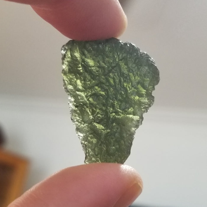 Natural Moldavite Tektite Crystal - Rare Czech Republic Meteorite Stone