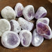 Tumbled Stones - Seer Stones, also known as Emma's Eggs, featuring Amethyst, Smoky Quartz, and Clear Quartz.