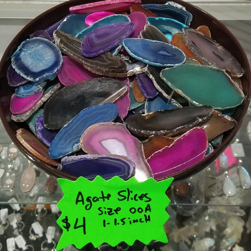 Beautifully polished Agate Slices Brazil featuring natural patterns and colors.