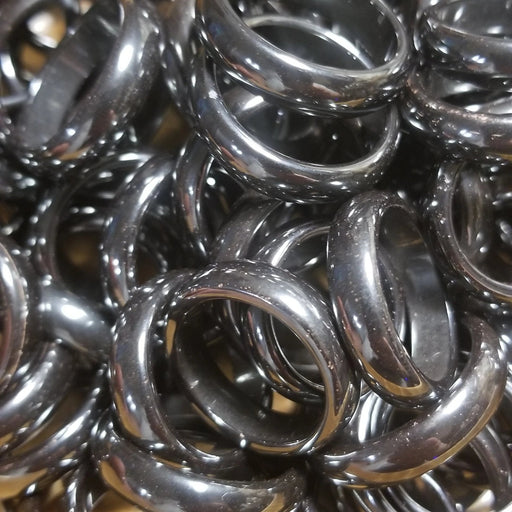 Stylish Hematite Ring from High Ho Gems and Crystals, available in various sizes