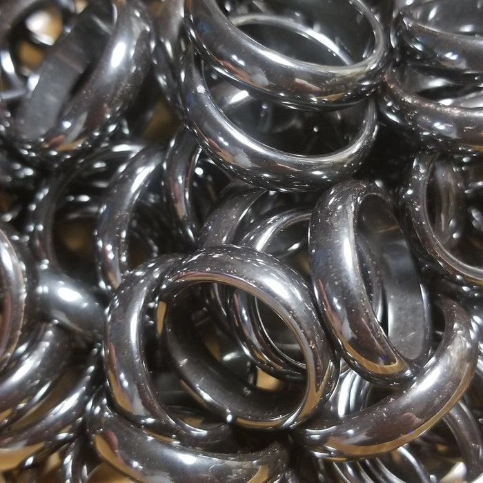 Stylish Hematite Ring from High Ho Gems and Crystals, available in various sizes