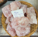 Rose Quartz raw gemstone by High Ho Gems and Crystals, showcasing its beautiful pink color and natural formation, perfect for promoting unconditional love.